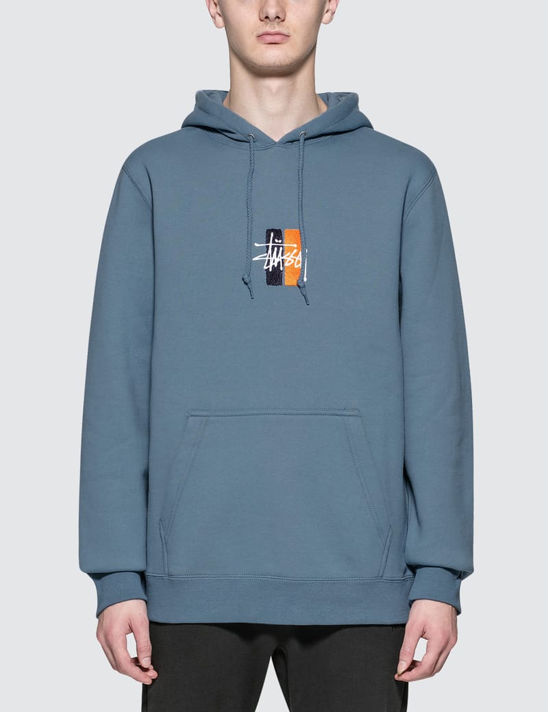 stussy bars logo hoodie