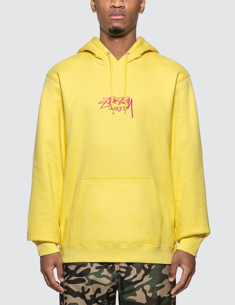 stussy design applique hoodie