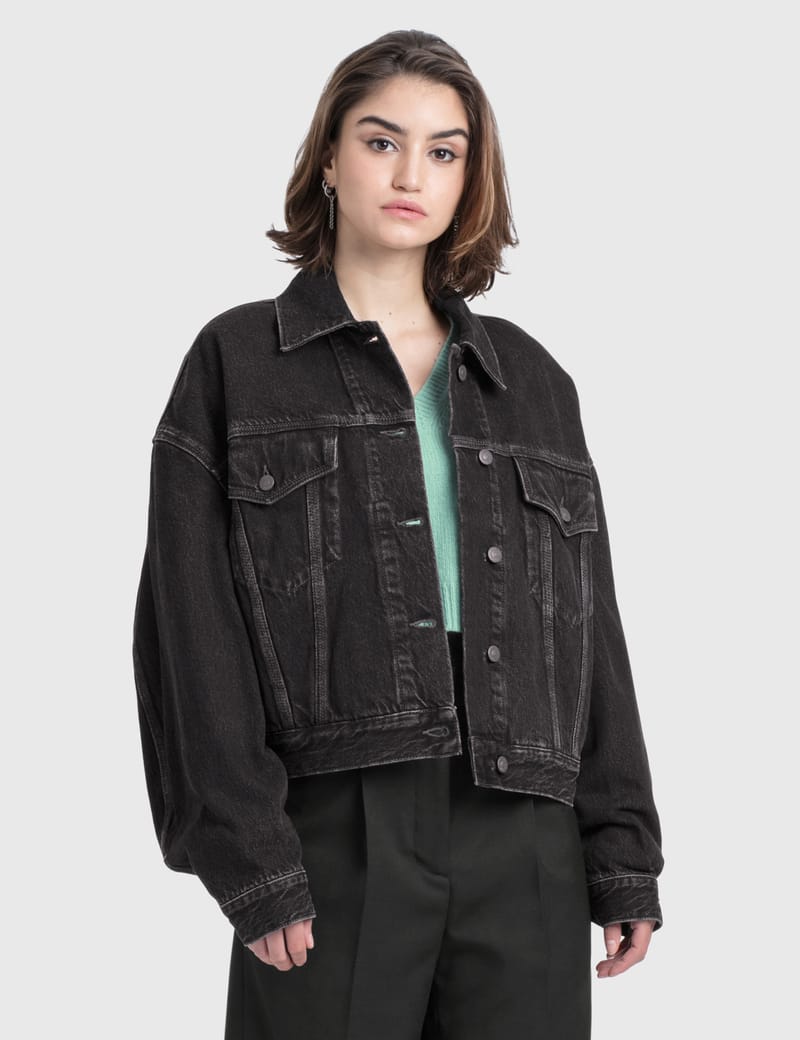 acne studios cropped denim jacket