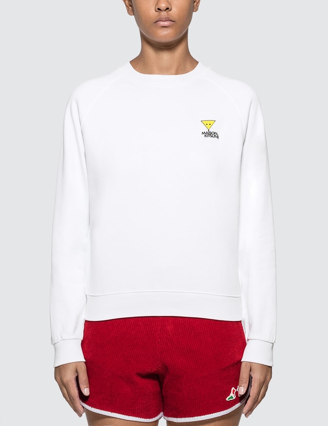 Maison Kitsune Smiley Fox Patch Sweatshirt