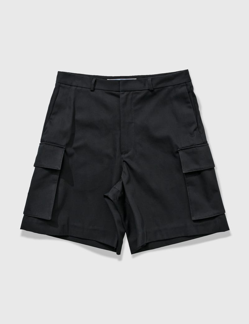 off white cargo shorts