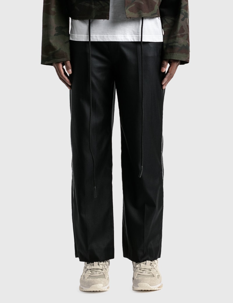 Image of Ader Error White Stitching Straight Pants