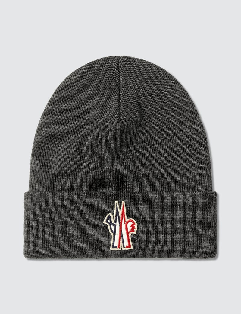 moncler grey beanie