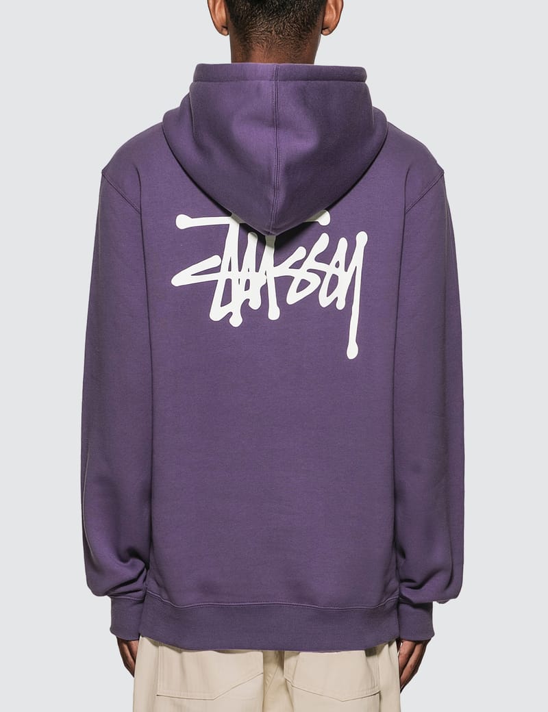 stussy hoodie purple