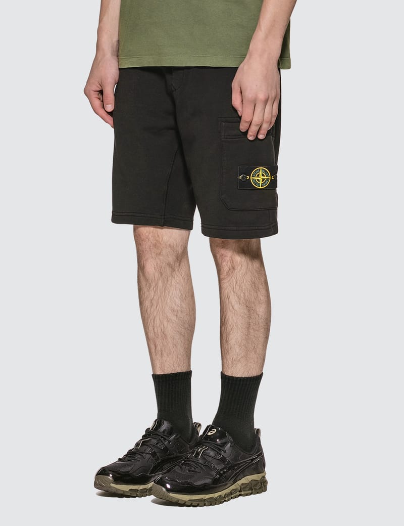 stone island seersucker shorts