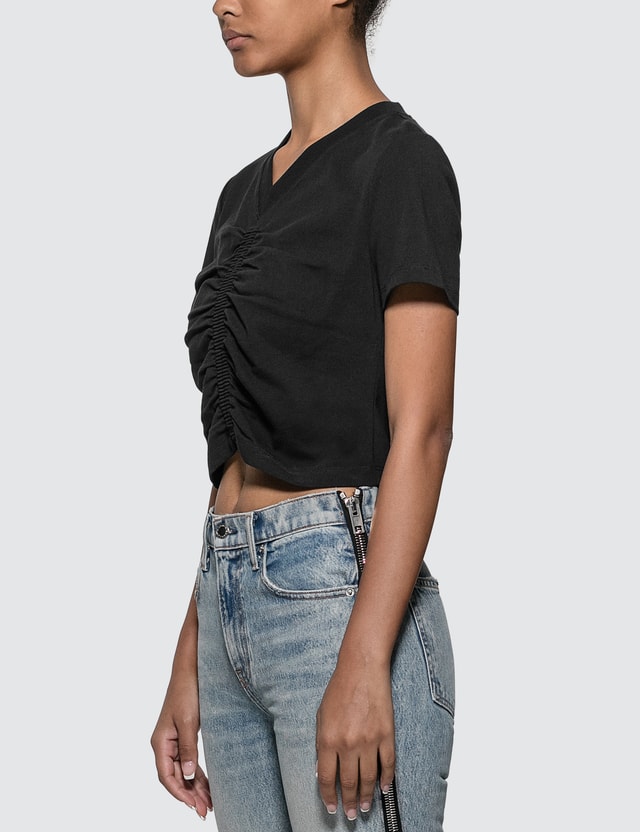 Alexander Wang T Wash Go Ruched Crop T Shirt Hbx