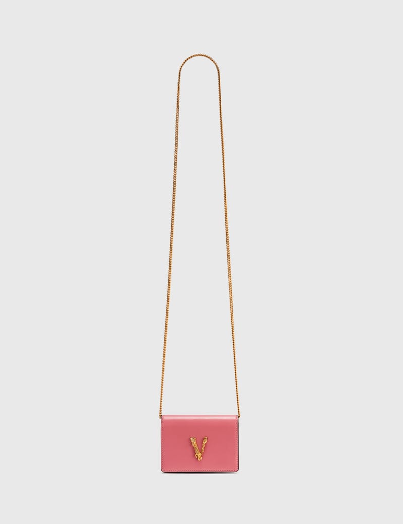 versace virtus mini chain wallet