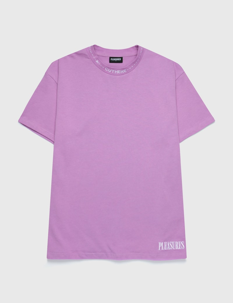 Image of Pleasures Cut Here Heavy Weight T-Shirt