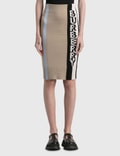 Burberry Logo Merino Wool Blend Jacquard Skirt Picture