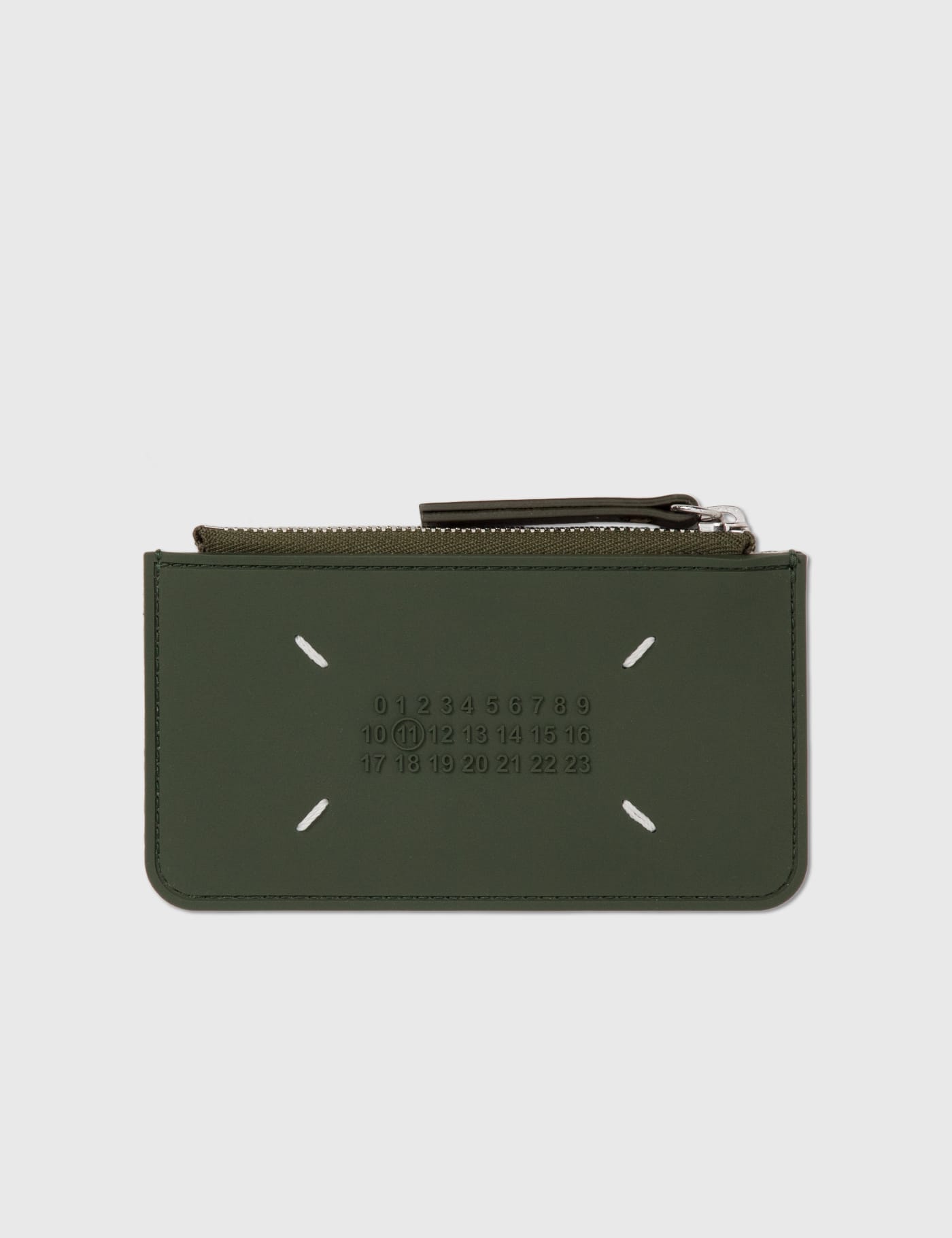 메종 마르지엘라 카드 지갑 Maison Margiela PVC Leather Cardholder with Zip Pocket