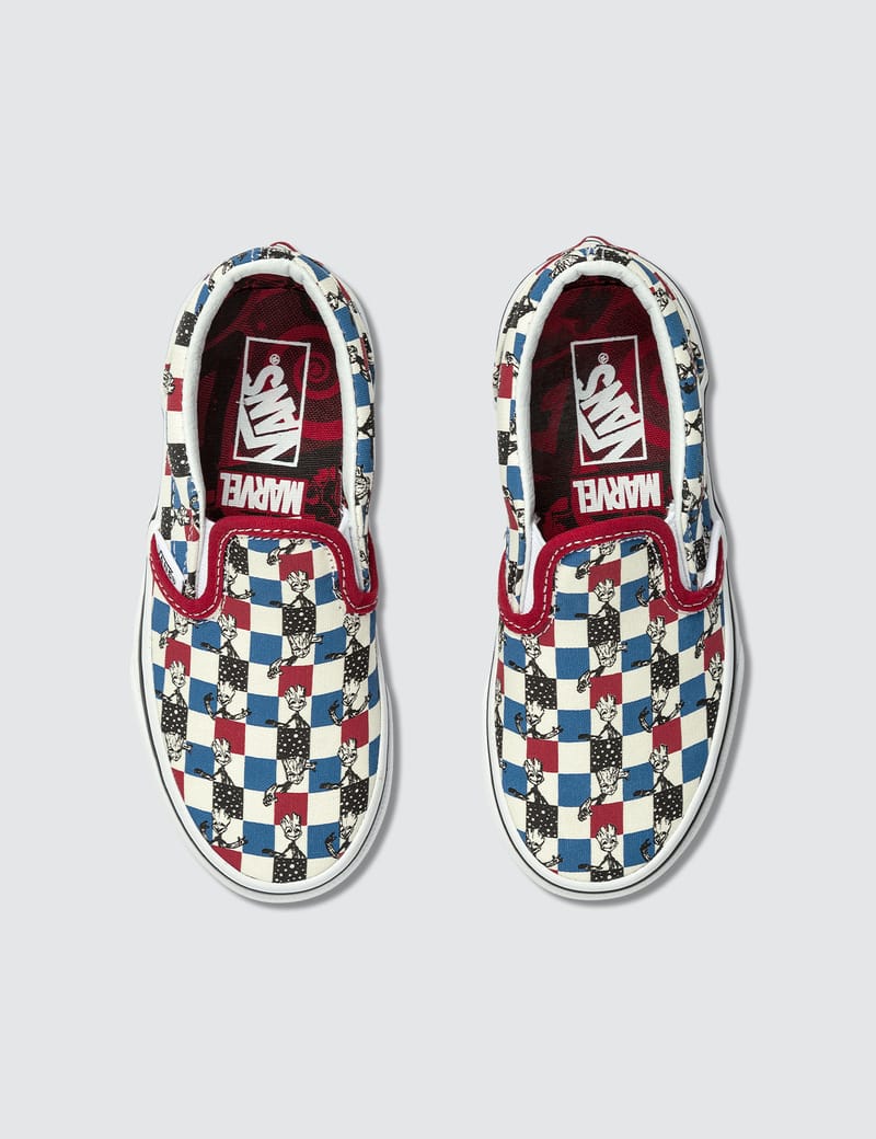 marvel vans slip on