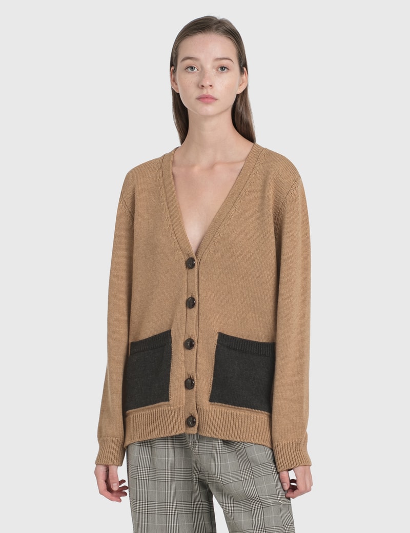 Image of Ganni Wool Knit Cardigan