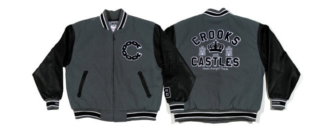 Mitchell & Ness x Crooks & Castles Letterman Jacket