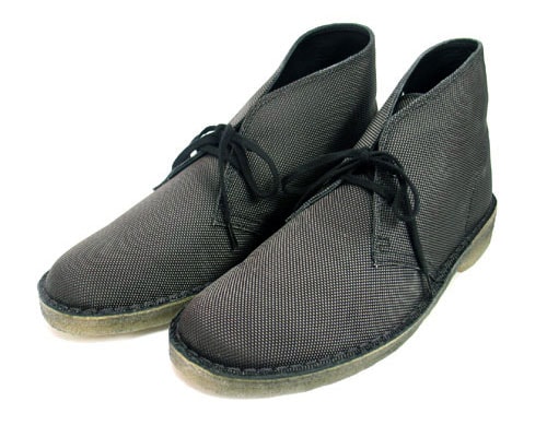 Clarks Black Ballistic Nylon Desert Boots