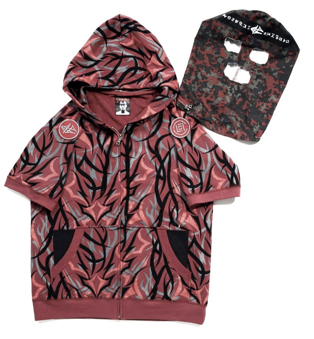 CLOT Alienegra Red Camo Short-Sleeve Parka