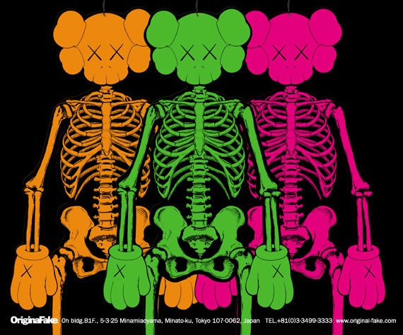Original Fake KAWS Companion Skeleton