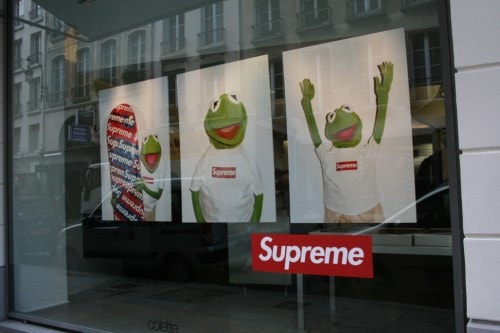 Terry Richardson x Supreme x Kermit the Frog Exhbition at Colette