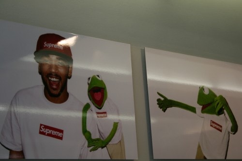 Terry Richardson x Supreme x Kermit the Frog Exhbition at Colette