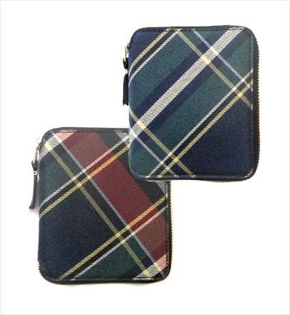 Comme des Garcons Plaid Wallets