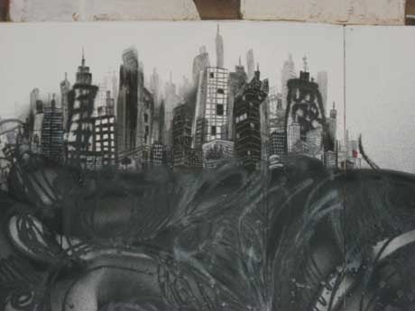 David Choe - Murderous Heart @ Lazarides Gallery Newcastle