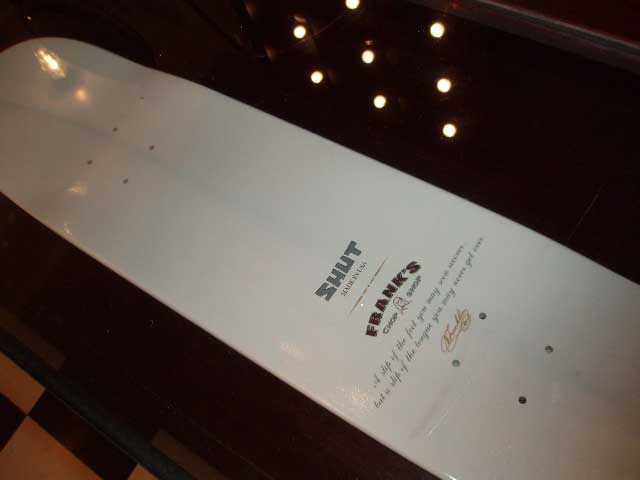 Frank151 Chop Shop x Shut Skateboards x Steve Ellis Exhibition