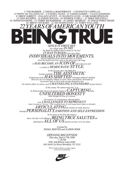 Nike Presents 22 Years of American Youth - Being True