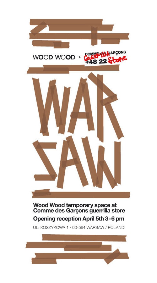 Wood Wood Temporary Space at Comme des Garcons Guerrilla Store