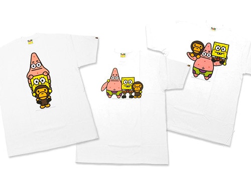 Patrick Star x SpongeBob Square Pants x Bape Tees