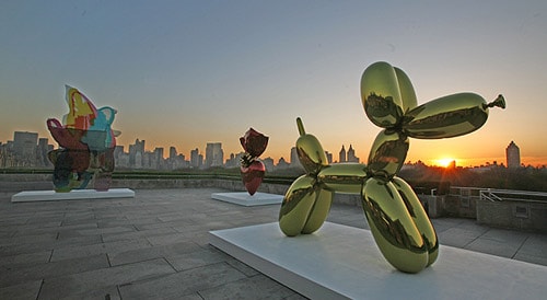 Jeff Koons Cantor Roof Garden Exhibition