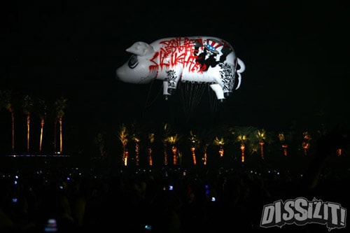 Slick x Roger Waters Pig at Coachella