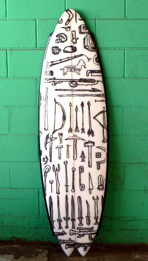 The "Chris Cote For UNIV" Surfboard Project