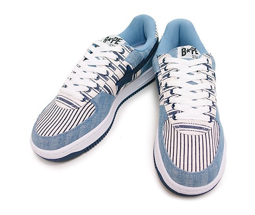 A Bathing Ape Denim Bapesta