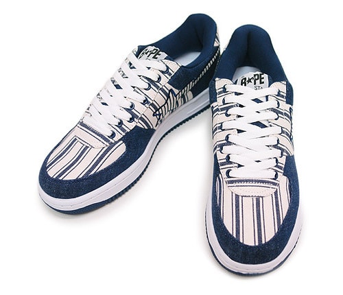 A Bathing Ape Denim Bapesta