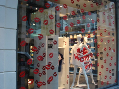 Colette x Married To The Mob x Reebok Freestyle High Window Display