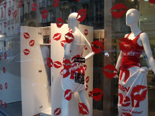 Colette x Married To The Mob x Reebok Freestyle High Window Display