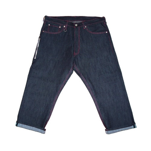 Levi's Fenom White Deco & Cropped Pink Lame Stitched Denim