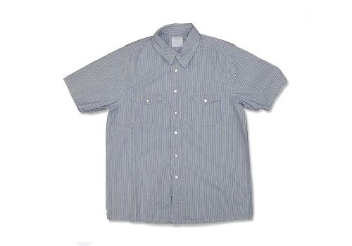 Levi's Fenom Short-Sleeve Indigo Stripe Western Shirts