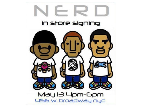 N*E*R*D BBC/Ice Cream NYC Flagship Store Signing
