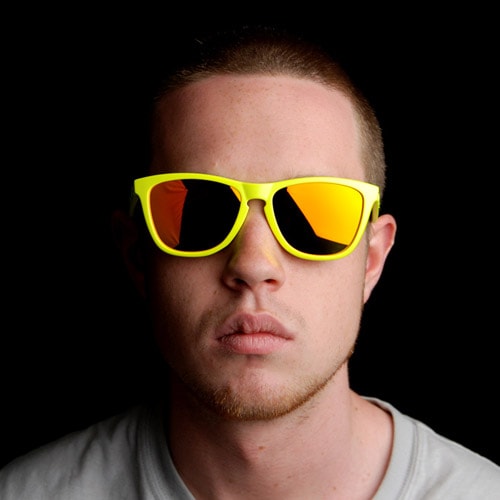 Oakley Neon Yellow Frogskin Sunglasses