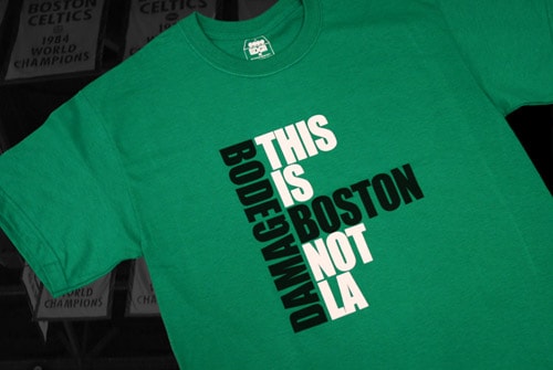 Bodega x Damaged "This Is Boston, NOT LA" T-shirt