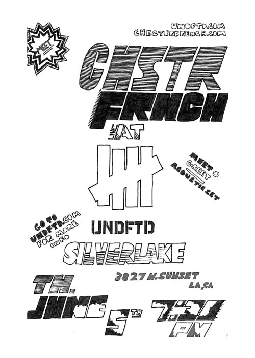 Chester French Live Performance at UNDFTD Silver Lake