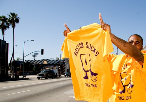 Lamar Odom x LA Lakers x UNDFTD "Boston Sucks" U-Man Tee