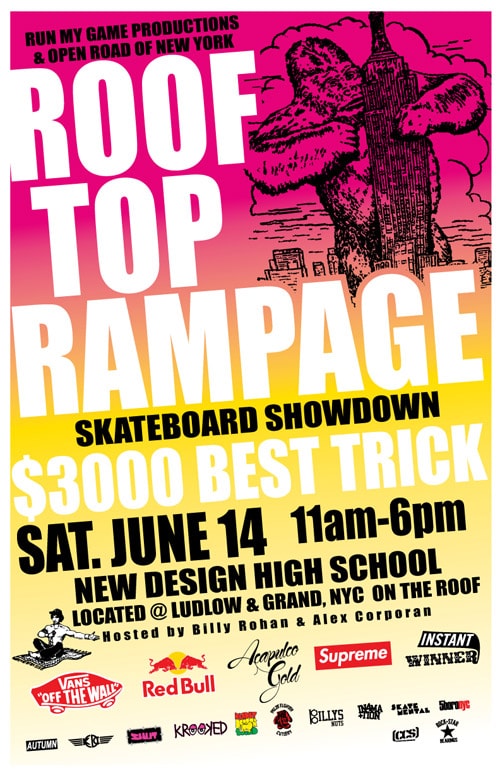 Roof Top Rampage Skateboard Showdown
