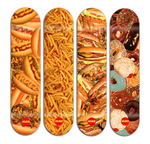 The Source "Fine Dining" Skateboard Series