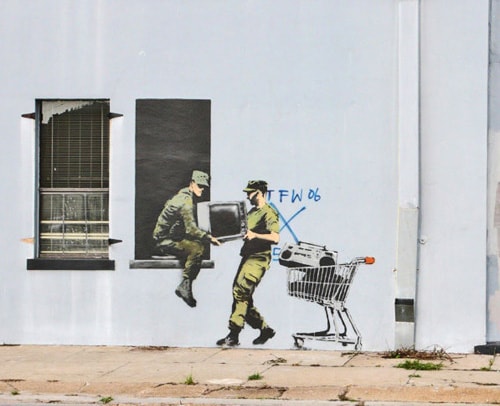 Banksy visits New Orleans