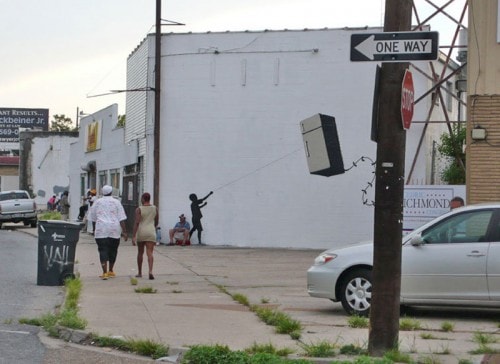 Banksy visits New Orleans