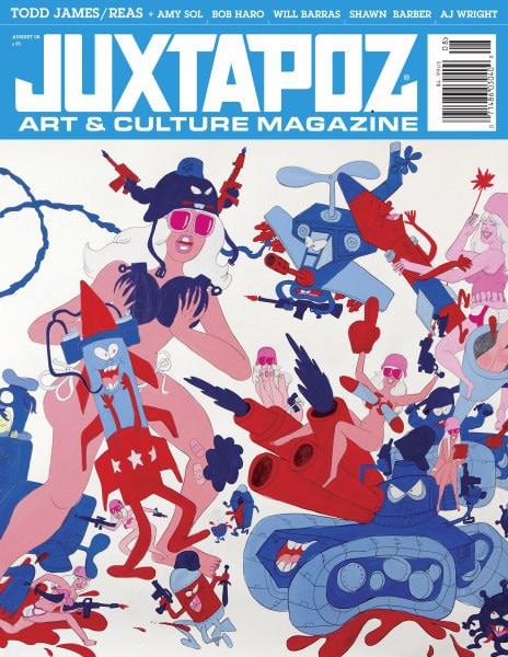 Juxtapoz x Reas - August 2008 Issue #91