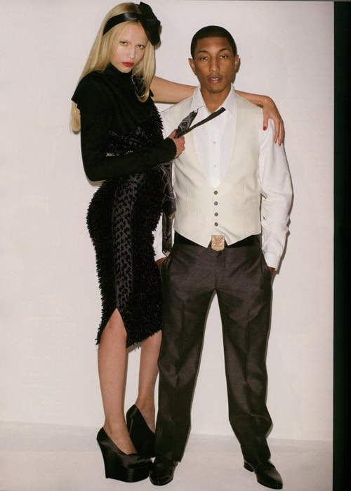 Pharrell Williams featured in Russian Vogue