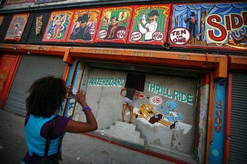 Steve Powers "Waterboard Thrill Ride" at Coney Island