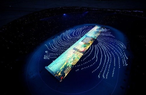 Photography from the Beijing Olympics Opening Ceremonies